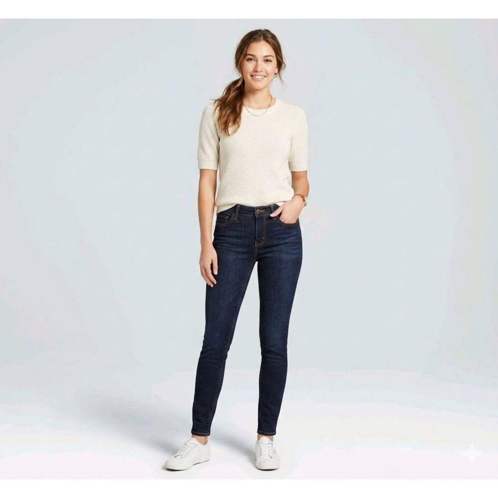 Old Navy Diva Skinny Jeans Womens 4R Blue Low Rise Stretch Denim Casual Fit